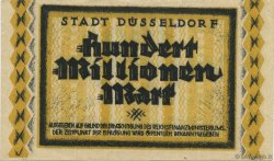 100 Millions Mark DEUTSCHLAND Düsseldorf 1923  fST