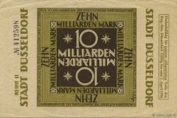 10 Milliards Mark GERMANIA Düsseldorf 1923  q.SPL
