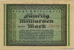 50 Milliards Mark GERMANIA Düsseldorf 1923  q.BB