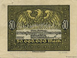 50 Millions Mark GERMANY Düsseldorf 1923  VF