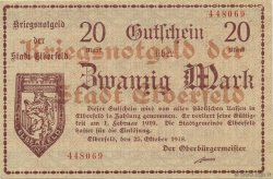 20 Mark ALEMANIA Elberfeld 1918  EBC+