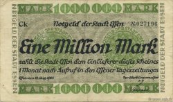 1 Million Mark GERMANY Essen 1923  VF