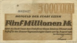 5 Millions Mark DEUTSCHLAND Essen 1923  SS