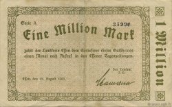 1 Million Mark GERMANIA Essen 1923  BB