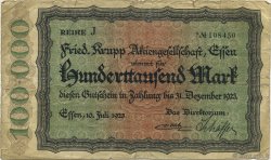 100000 Mark GERMANIA Essen 1923  MB