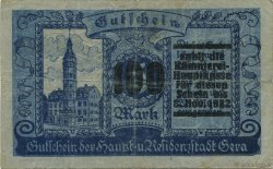 100 Mark GERMANY Gera 1922  F