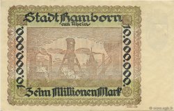 10 Millions Mark GERMANIA Hamborn Am Rhein 1922  q.FDC