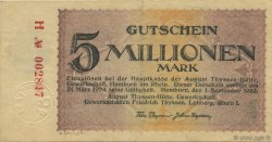 5 Millions Mark ALEMANIA Hamborn Am Rhein 1923  MBC+