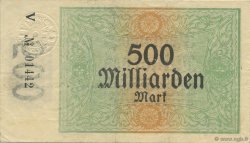 500 Milliard Mark GERMANIA Hamborn Am Rhein 1923  SPL