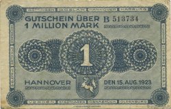 1 Million Mark DEUTSCHLAND Hannovre 1923  SS