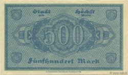 500 Mark GERMANY Hochst 1922  XF
