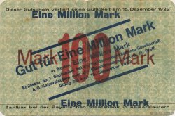 1 Million Mark GERMANY Kaiserslautern 1923  VF