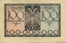 100 Millions Mark DEUTSCHLAND Köln 1923  fSS