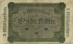 5 Milliards Mark DEUTSCHLAND Köln 1923  S