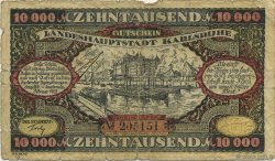 10000 Mark GERMANIA Karlsruhe 1923  B