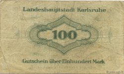 100 Mark GERMANY Karlsruhe 1922  F