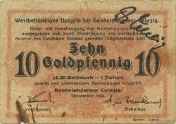 10 Goldpfenning GERMANIA Leipzig 1923 Mul.3000.23 q.MB