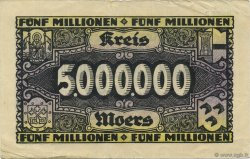 5 Millions Mark GERMANY Moers 1923  VF