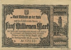 5 Millions Mark GERMANY Mülheim 1923  AU