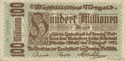 100 Millions Mark ALLEMAGNE Münster 1923  TTB