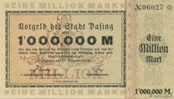 1 Million Mark GERMANY Pasing 1923  UNC-