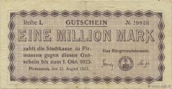 1 Million Mark DEUTSCHLAND Pirmasens 1923  SS
