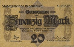 20 Mark ALLEMAGNE Regensburg 1918  TTB+