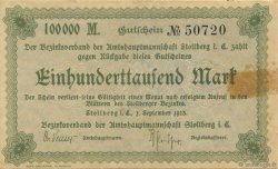 100000 Mark DEUTSCHLAND Stollberg 1923  fSS