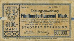 500000 Mark GERMANY Straubing 1923  F