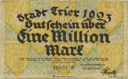 1 Million Mark GERMANY Trier - Trèves 1923  VG