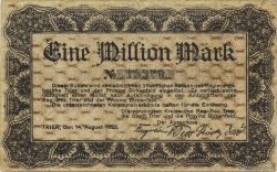 1 Million Mark DEUTSCHLAND Trier - Trèves 1923 