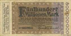 500 Millions Mark GERMANIA Trier - Trèves 1923  BB