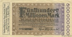 500 Millions Mark DEUTSCHLAND Trier - Trèves 1923  fST+