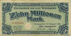 10 Millions Mark DEUTSCHLAND Wiesbaden 1923  SS