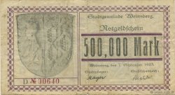 500000 Mark DEUTSCHLAND Weinsberg 1923  fSS