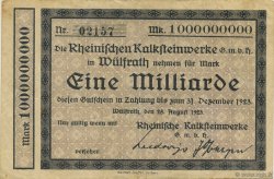 1 Milliard Mark ALLEMAGNE Wülfrath 1923  TTB