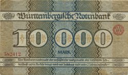 10000 Mark GERMANY Stuttgart 1923 PS.0982 VF