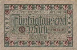 50000 Mark DEUTSCHLAND Stuttgart 1923 PS.0984 SS