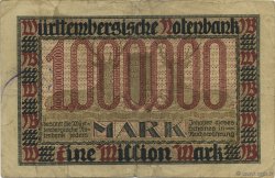 1 Million Mark GERMANY Stuttgart 1923 PS.0986 F+