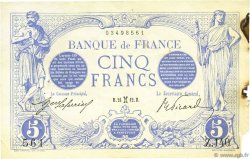 5 Francs BLEU FRANCIA  1912 F.02.02