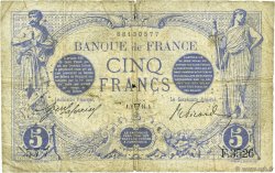 5 Francs BLEU FRANCIA  1914 F.02.22 B