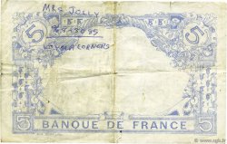 5 Francs BLEU FRANCIA  1915 F.02.31 q.BB
