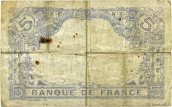 5 Francs BLEU FRANKREICH  1915 F.02.33 fS