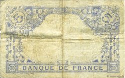 5 Francs BLEU FRANCIA  1916 F.02.38 BC+