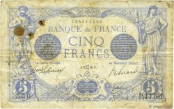 5 Francs BLEU FRANKREICH  1916 F.02.39 S