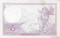 5 Francs FEMME CASQUÉE modifié FRANKREICH  1939 F.04.08 fST