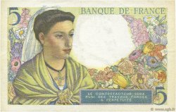 5 Francs BERGER FRANCE  1943 F.05.01 XF