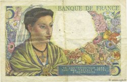 5 Francs BERGER FRANKREICH  1943 F.05.01 SS