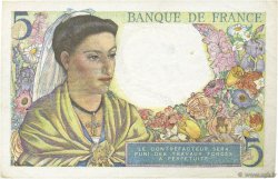 5 Francs BERGER FRANCE  1943 F.05.03 VF+