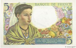 5 Francs BERGER FRANCE  1943 F.05.03 UNC
